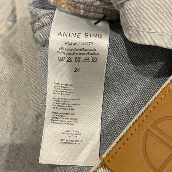Anine Bing Women's Light Wash Jeans - Picture 8 of 10